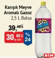BALSA KARIŞIK MEYVE AROMALI GAZOZ 2,5 L fiyat ve kampanya bilgisi